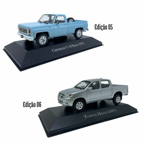 Combo Pick Ups Luppa com 09 Miniaturas em Escala 1:43