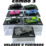 Combo 3 Velozes e Furiosos com 7 Miniaturas da coleção Velozes e Furiosos 1:43 - Luppa