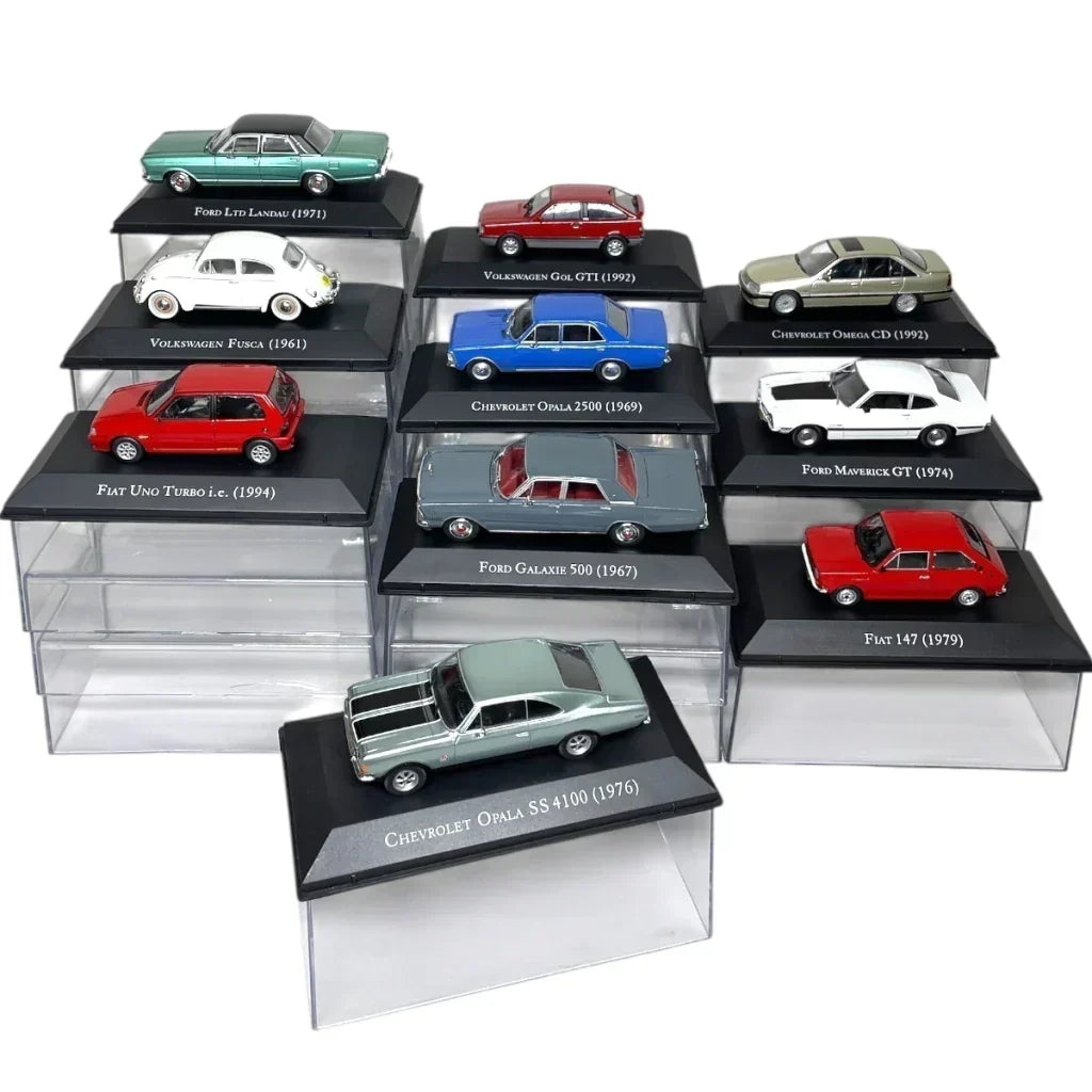 Combo 1ª Temporada de Carros Clássicos do Brasil com 10 miniaturas - Escala 1:43