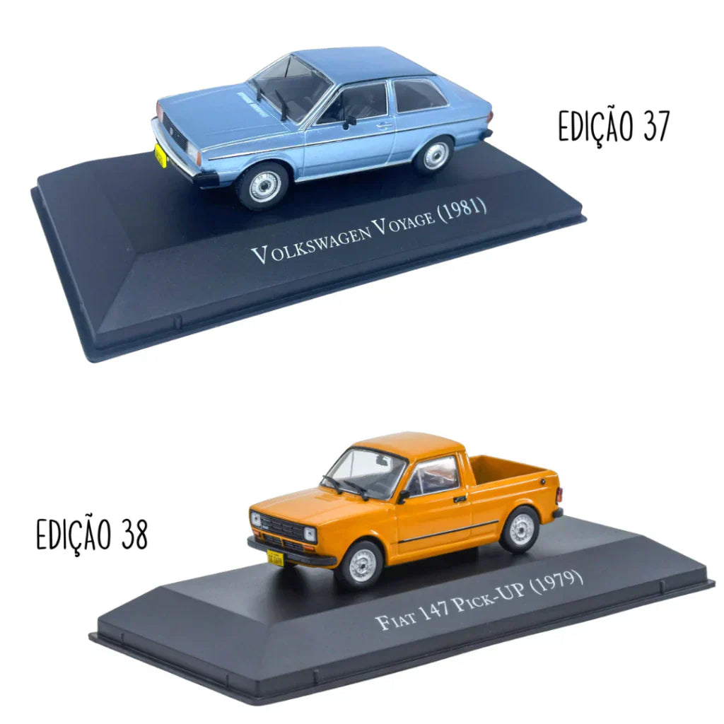 Combo 4ª Temporada Carros Clássicos do Brasil com 10 miniaturas Escala 1:43 Luppa