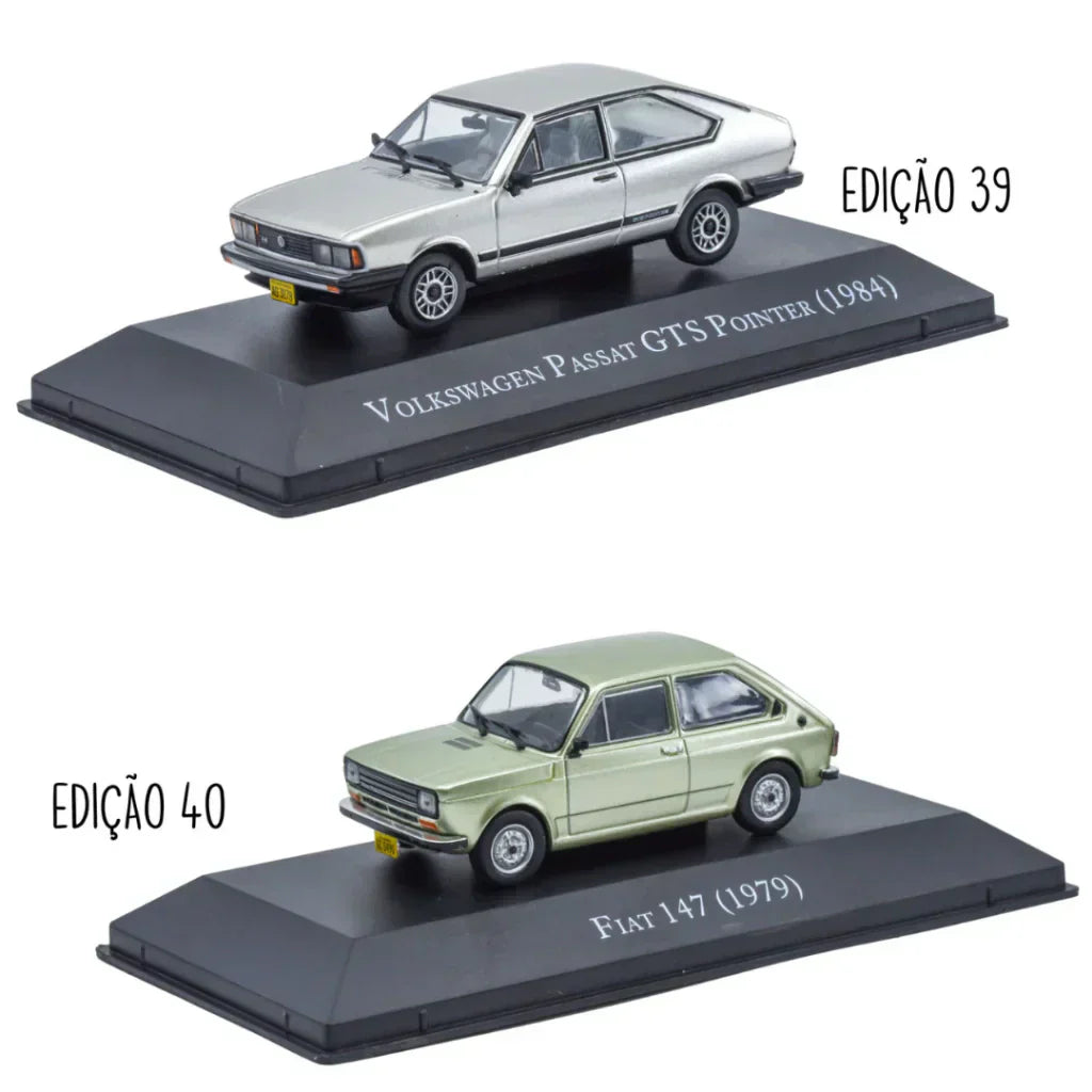 Combo 4ª Temporada Carros Clássicos do Brasil com 10 miniaturas Escala 1:43 Luppa