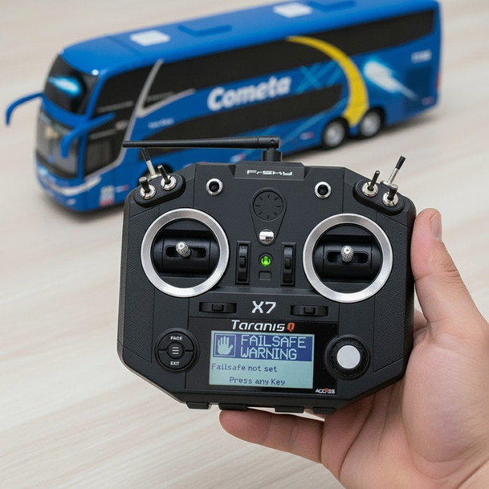 Miniatura Ônibus Pullman Westinghouse "CMTC" - Vermelho/Bege - Escala 1/24 (Controle Remoto)