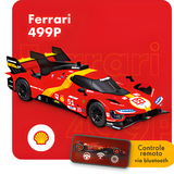 Miniatura Ferrari 499P Shell Racing Lengends Burago 1/41 C/remoto Cor Vermelho