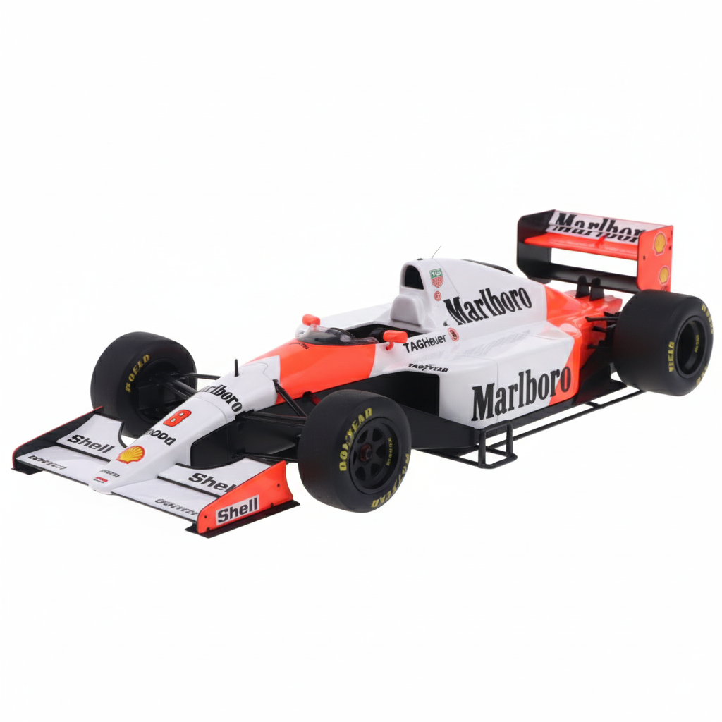 Automodelismo - Miniatura McLaren MP 4/8 1993 para Montar - Ayrton Senna - Escala 1:18