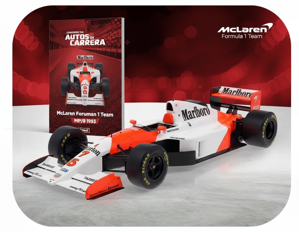 Automodelismo - Miniatura McLaren MP 4/8 1993 para Montar - Ayrton Senna - Escala 1:18