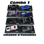 Combo 1 Velozes e Furiosos com 8 Miniaturas da Coleção Velozes e Furiosos 1:43 Luppa