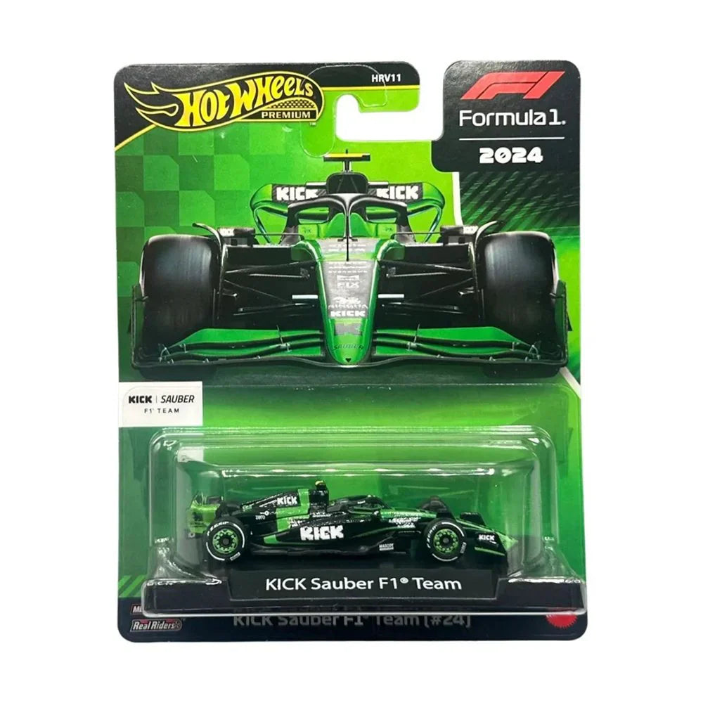 Miniatura Fórmula 1 KICK Sauber - #77 Valtteri Bottas - (2024) - Escala 1:64 - Hot Wheels Premium