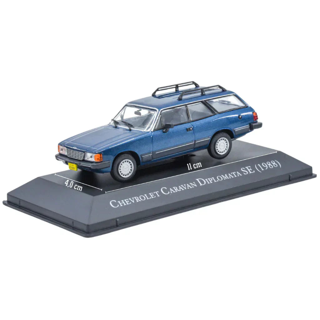 Coleção Carros Clássicos do Brasil: Chevrolet Caravan Diplomata (1988) - Escala: 1:43 - Edição 35