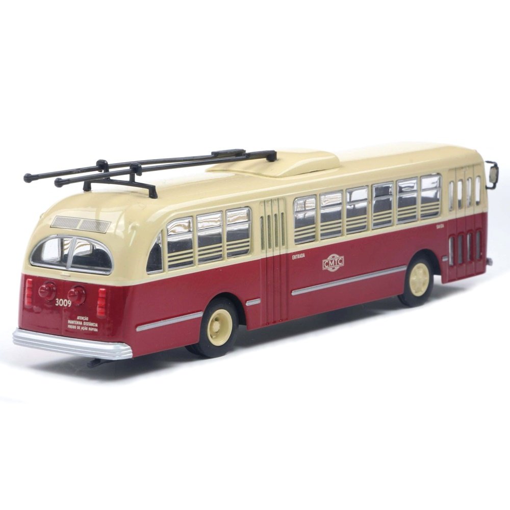Miniatura Ônibus Pullman Westinghouse "CMTC" - Vermelho/Bege - Escala 1/24 (Controle Remoto)